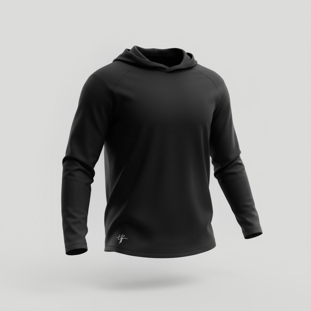 THE FLYING HOODIE | EBONY BLACK