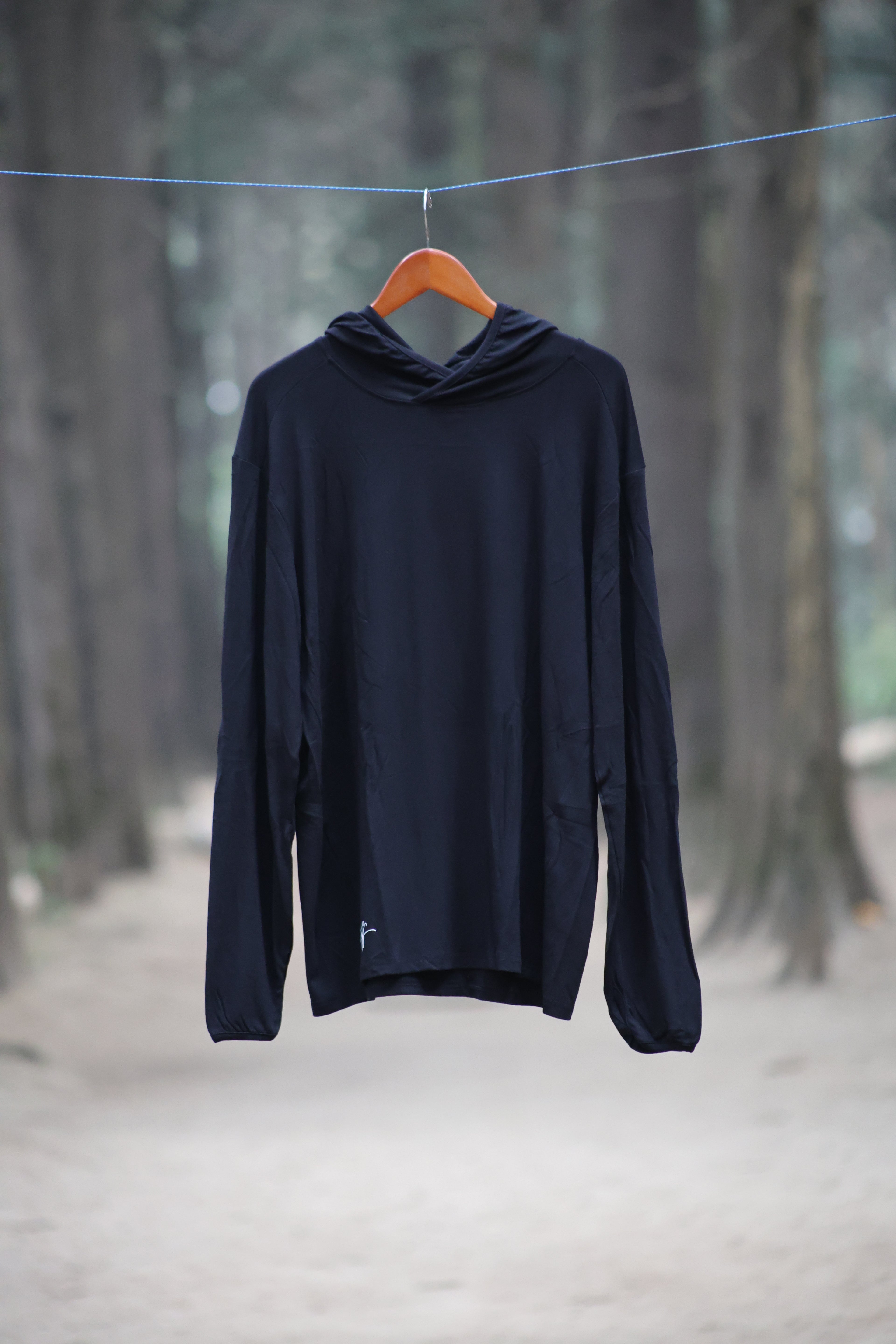 THE FLYING HOODIE | EBONY BLACK