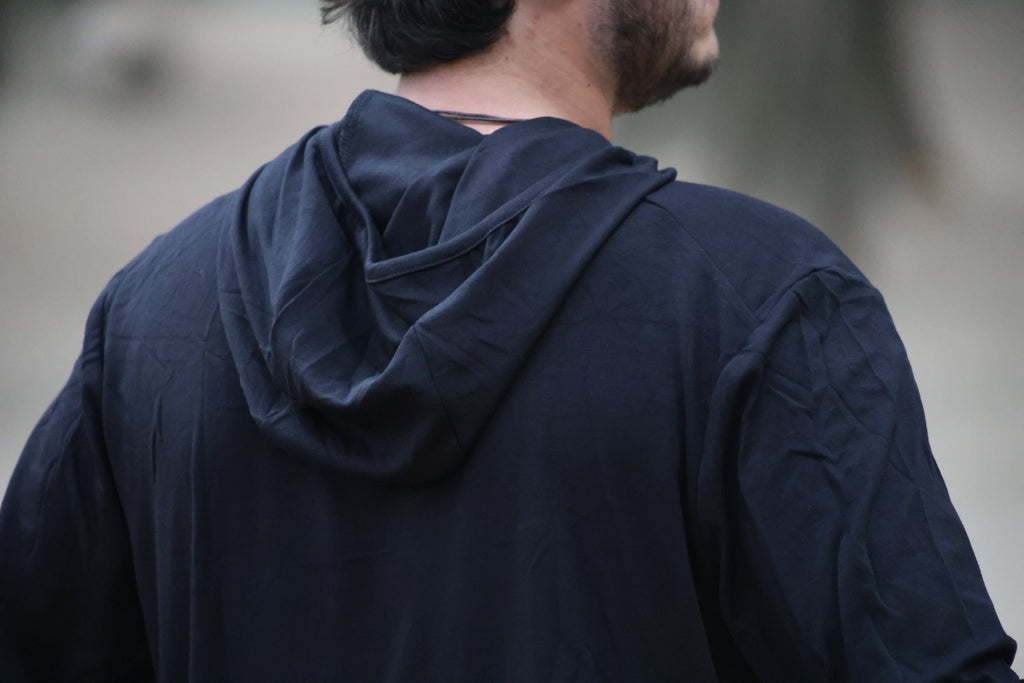 THE FLYING HOODIE | EBONY BLACK