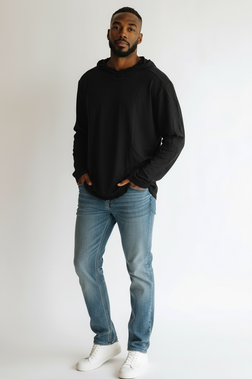 THE FLYING HOODIE | EBONY BLACK